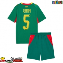 Camisa de Futebol Senegal Idrissa Gueye #5 Equipamento Secundário Infantil Mundo 2026 Manga Curta (+ Calças curtas)